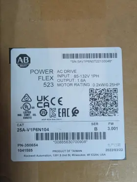 25a-v1p6n104 Ab New Sealed Ac Powerflex 523 Drive