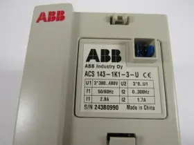 Acs143-1k1-3-u Abb Ac Drive 380-480vac 0-300hz 1.7a Xlnt #2