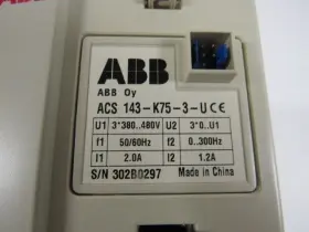 Acs143-k75-3-u Abb Ac Drive 380-480vac 0-300hz 1.2a Xlnt #2