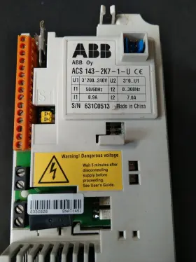 143-2k7-1-u Abb Asea Brown Boveri Acs Ac Drive Type Acs140 Frequency Converter 0-300hz No Cover #3