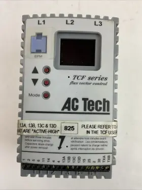 Tf210y Ac Tech Variable Speed Motor Drive 1hp .75kw Output 230v 3ph 4.2amp
