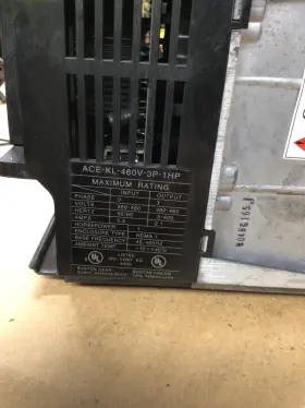 Ace-kl-460v-3p-1hp Ace Fincor Variable Frequency Drive #4005f107pr7 #3