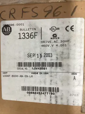 1336f-b030-an-en-l6 Allen-bradley 1336f-b030-an-en-l6/a 1336 Plusii Ac Drive 22kw/30hp 50/60hz J134s