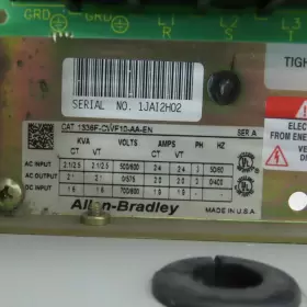 1336f-cwf10-aa-en Allen Bradley Ser A 600v 2.5kva 3ph Input 0-400hz Vfd Ac Drive #2