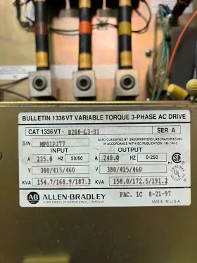 1336vt-b200-l3-s1 Allen-bradley 200 Hp 460 V 1336 Vt Ac Drive 1336vtb200-l3-s1 A #3