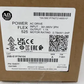 25b-e1p7n104 Allen-bradley 164077 Power Flex 525 Ac Drive Series A Usa Seller Sealed #2