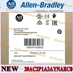 20ac2p1a3aynaec0 Allen-bradley New Factory Sealed Powerflex 70 Ac Drive 20a Ab