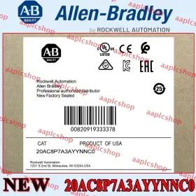 20ac8p7a3ayynnc0 Allen-bradley Brand New Powerflex 70 Ac Drive 8.7 A At 4 Kw 20a