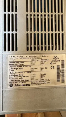 20a-d011a3 Allen-bradley 20ad011a3 Power Flex 70 Aynannn #2