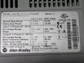 20ad014a0aynanc0 Allen-bradley Powerflex 70 10 Hp For Repair