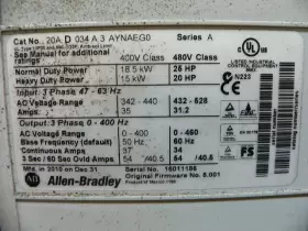 20ad034a3aynaeg0 Allen Bradley 34 A At 25 Hp 480v Ac Three-phase Ethernet/ip #3