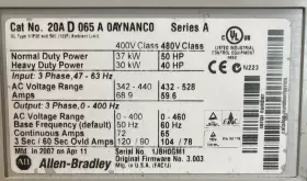 20ad065a0aynanc0 Allen-bradley Power Flex Series A 50 Hp 480 V 3 Phase #3