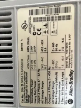20ad5p0a3aynnnco Allen-bradley 20ad5p03a3ynnnc0 Powerflex 70 Vfd #20ad5p0a3aynnnco #2
