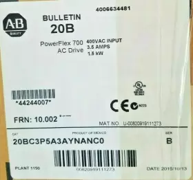 20bc3p5a3aynanc0 Allen-bradley 1pc Powerflex 700 Ac Drive In Box New