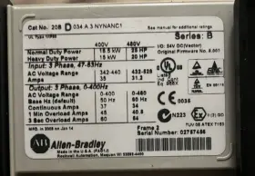 20bd034a3aynanc1 Allen-bradley Powerflex 700 Ac Drive 25hp Normal Duty #2