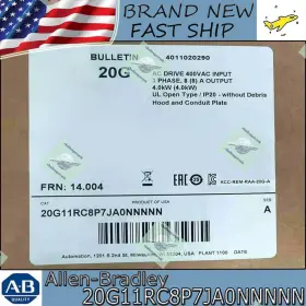 20g11rc8p7ja0nnnnn Allen-bradley New Sealed Powerflex Air Cooled 755 Ac Drive Ab