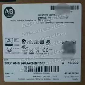 20g1anc140ja0nnnnn Allen-bradley Ab Powerflex Air Cooled 755 Ac Drive Brand New With Packaging
