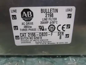 2198-db20-f Allen-bradley 1 Ac Drive 3 Phase #2