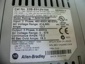 22b-e012n104 Allen Bradley Allen-bradley Powerflex40 Ac Drive 10hp 460-600v #3