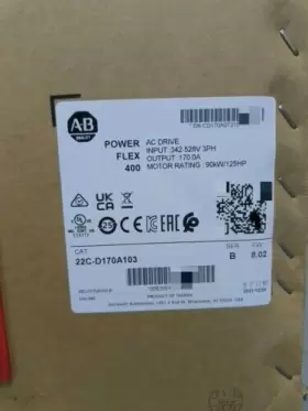 22c-d170a103 Allen-bradley Ab Powerflex 400 90 Kw 125 Hp Ac Drive 22cd170a103