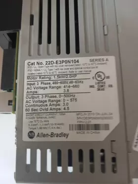 22d-e3p0n104 Allen-bradley Powerflex 40p Ac Drive 1.5kw / 2.0hp #3