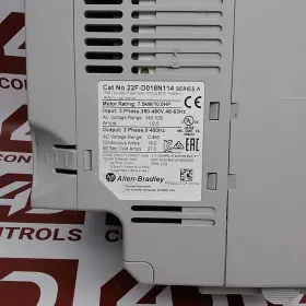 22f-d018n114 Allen Bradley Powerflex 4m Ac Drive 7.5kw Used Ser A #2
