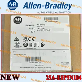 25a-e0p9n104 Allen-bradley Factory Sealed Powerflex 523 0.4kw 0.5hp Ac Drive