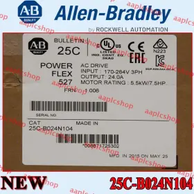 25c-b024n104 Allen-bradley New Sealed Powerflex 527 5.5kw / 7.5hp Ac Drive Us Ab