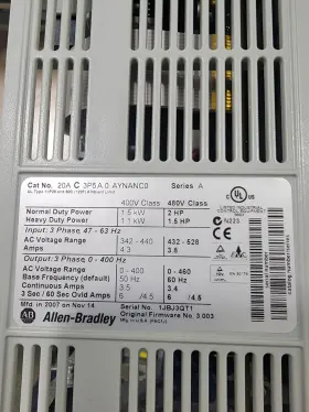 3p5a Allen-bradley Cat No. 20a C Aynanco Ser A #3