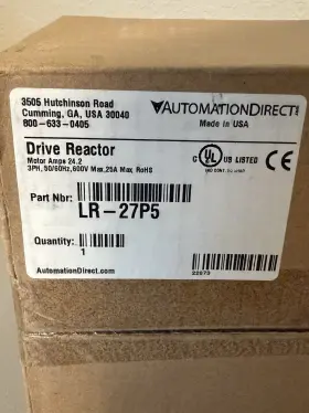 Lr-27p5 Automationdirect Automation Direct Drive Reactor Motor Amps 24.2 3ph