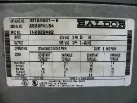 Id15h501-e Baldor Ac Inverter Drive 15h 575v .75/1/2hp #3