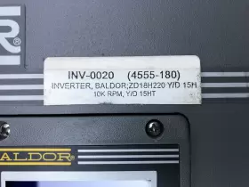 4555-180 Baldor Inv-0020 Baldor/fadal 10k Rpm Y/d 15ht With 1 Year Warranty #2