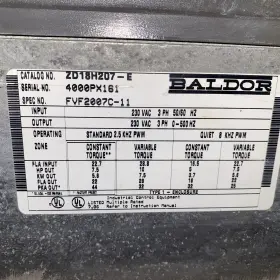 Zd18h415-e Baldor Zd18h415e Vector Drive Used #2