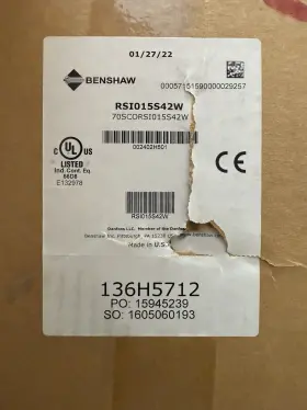 Rsi-015-s42w Benshaw Vfd 15hp 230v S4 Nema 4x Washdown Drive