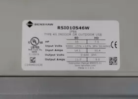 Rsi010s46w Benshaw Rsi010s42w S4 Sensorless Vector Drive 7.5/10hp 600 Volts 3ph #3