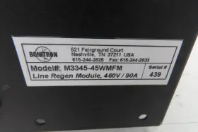 M3345-45wmfm Bonitron Ac Line Regeneration Module 3ph 480vac 90a Master/slave #2