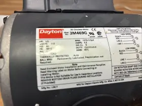 3m469c Dayton 1/3hp Air Circulator Motor 1075rpm 115v 1ph 48yz Teao 60hz