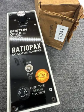 63370 Dc Boston Gear Ratiopax Motor Drive Control Rp1 115/120v Field 50vdc Arm 0-90vdc