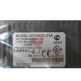 Vfd022el21a Delta New In Box Ac Drives 3hp 230v Single Phase Input