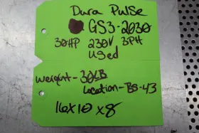 Gs3-2030 Dura Pulse 30hp Input 200-240v 50/60hz 3ph 90a Ac Drive Used Warranty #2