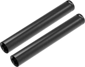 19mm-200l Focmkeas 2 Pcs 1/2 Inch Drive By 19mm 3/4-inch Deep Impact Socket Black