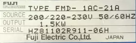 Fmd-1ac-21a Fuji Electric 1.5kw Frenic 5000 M2 Ac Spindle Drive #3