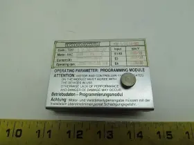 1.2-30-300-w0 Indramat 1/1x114-001 Programmin Module For Tdm 2000rpm