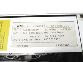 Knox05002305-vlt3016 Industrial Mro Danfoss Vlt3016 175n1151 Unmp #2