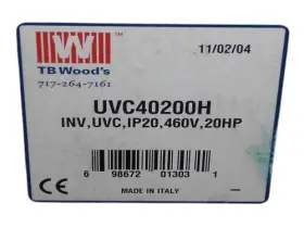 Uvc40200h Industrial Mro Tbwoods Vector Control Unmp
