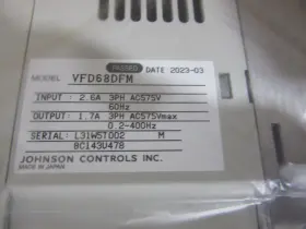 Vfd68dfm Johnson Controls Variable Frequency Drive 1 Hp 575vac 3-phase New #3