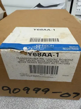 Johnson Controls Y68aa-1 Transformer Pri 120vac 50/60hz