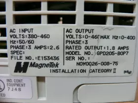 Gpd205-b0p7 Magnetek Variable Frequency Drive 3/4 Hp 380-460v #3