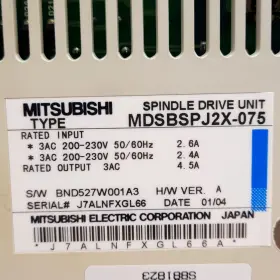 Mdsbspj2x-075 Mitsubishi Electric Spindle Drive Unit 3ph 200-230vac Input 0.75kw Output #2