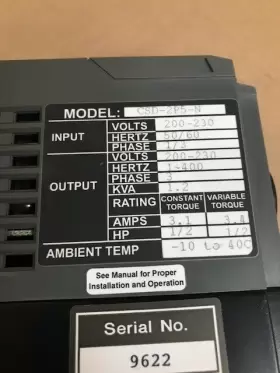 Csd-2p5-n Motortronics 1/2hp Ac Drive 1.2kva 3ph 230v #3